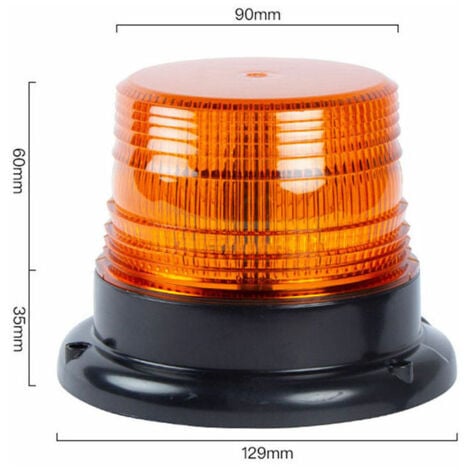Gyrophare LED，d'urgence signalement lumières pour auto véhicule  Rechargeable（Rouge）
