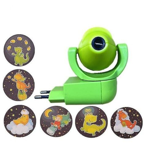 Étoile lune Animal projecteur projecteur Led 6 Images capteur prise ue veilleuse pour enfants bébé chambre décoration