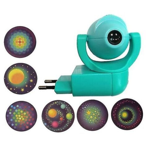Étoile lune Animal projecteur projecteur Led 6 Images capteur prise ue veilleuse pour enfants bébé chambre décoration