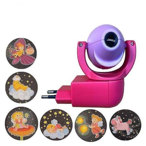 Étoile lune Animal projecteur projecteur Led 6 Images capteur prise ue veilleuse pour enfants bébé chambre décoration