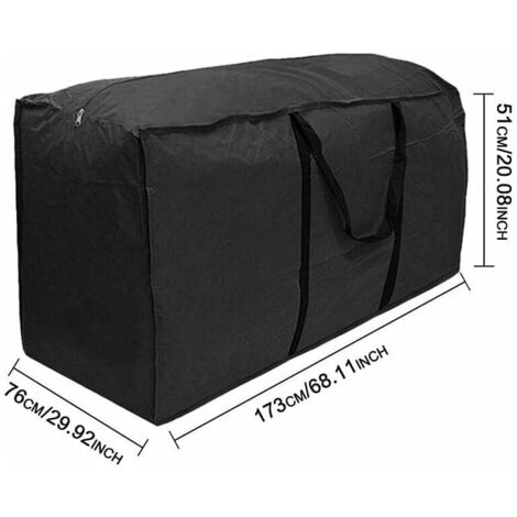 Cousin Palette Extérieur Outsunny Sac De Rangement Pour Coussin De Jardin, Housse De Sac Rangement Spa Intex