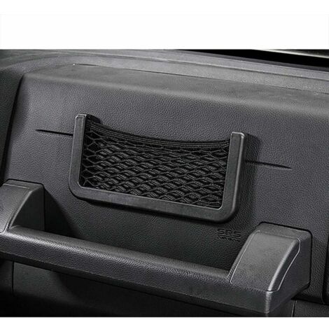 4 Pcs Filet de Rangement Voiture Filet Stockage pour Coffre Voiture Filet Poche de Rangement en Maille avec 2 Grande Taille et 2 Petite Taille, Noir
