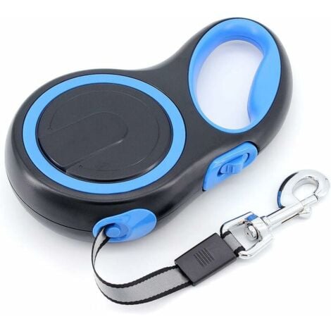 Laisse rétractable pour Chien 8M,Laisse Enrouleur pour Gros Chien,Laisse Chien Enrouleur,Laisse de Dressage Automatique pour Chien jusqu'à 110 lb/50 kg, bleu