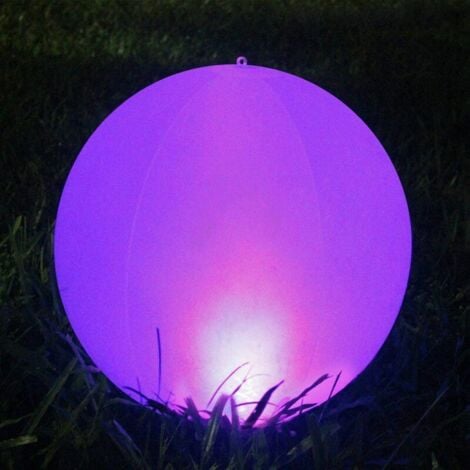 Lampe Solaire Exterieur,Boule Lumineuse Exterieure Solaire à DEL Lampe Flottante étanche Pour Lumiere Solaire Changeante de Couleur Extérieure, Décor de Fête,Piscine,Mariage,Plage,Jardin(1PACK)
