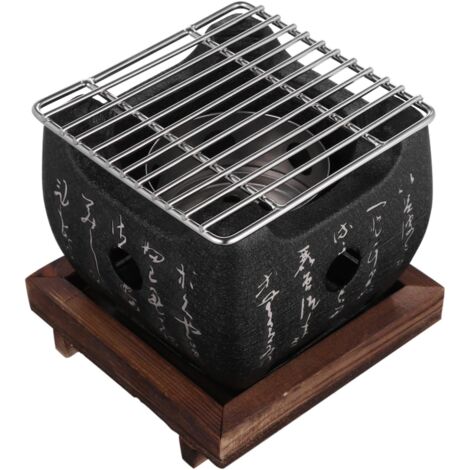 Grille Barbecue Acier Inoxydable - 50x38 Cm, Pour Cuisine Extérieure, Camping, Feu De Camp