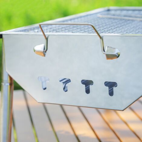 Barbecue Portable Groovebox - Acier - Petit Format - Idéal Camping Et Salon Extérieur