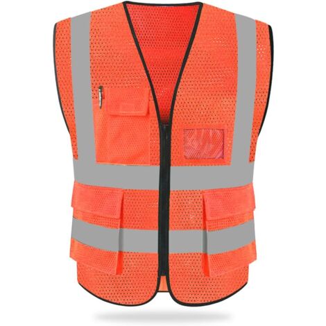 Gilet de sécurité réfléchissant Gilet de sécurité Haute visibilité avec