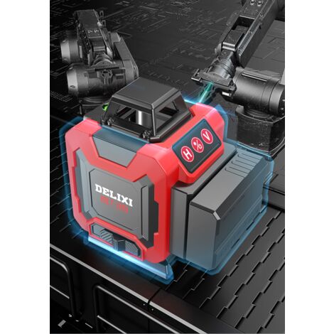 Niveau Laser Automatique 4 Lignes - Portable, Autonivelant, Pour Bricolage Et Pose De Carrelage