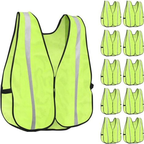 Gilet De Sécurité Réfléchissant Pour Enfant - Haute Visibilité, Bandes Réfléchissantes 360°, Fermeture éclair - Pour école, Sorties