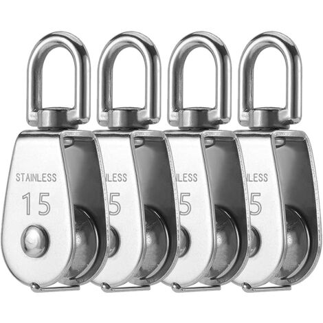 Poulie De Traction Inox – Petite Poulie De Palan – Roue De Traction – Q04637cbdb30afb1BZFU12EA