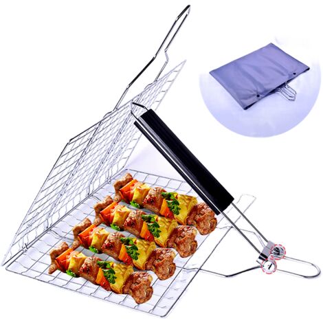 Panier De Pêche Pliable En Fil D'acier Galvanisé - Compact Et Portable