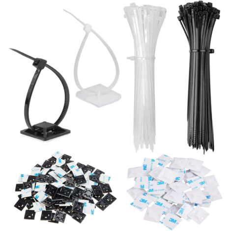 Lot De 20 Serre-câbles En Plastique Blanc Uxcell - Pour Câbles De 1,5 à 2 Cm - Neuf
