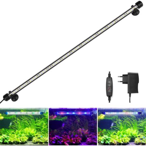 vidaXL Lampe Blanc à LED Aquarium Poisson Éclairage Réservoir Lumière Barre