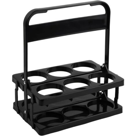 Porte-bouteilles Pliable 6 Bouteilles FOCENAT – En Plastique Rigide, Pour Barbecue, Fête, Pique-nique