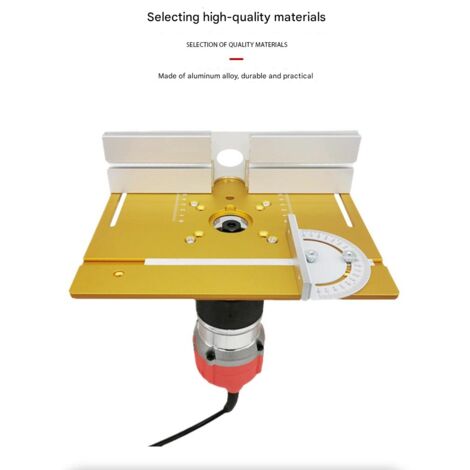 Alliage D'aluminium Kit Table De Fraisage Pour Defonceuse, Défonceuse Système Précis Router Lift
