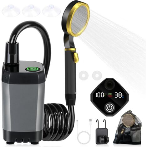 Douche Camping,Douche Portable,Kit Douche de Camping,avec Afficheur