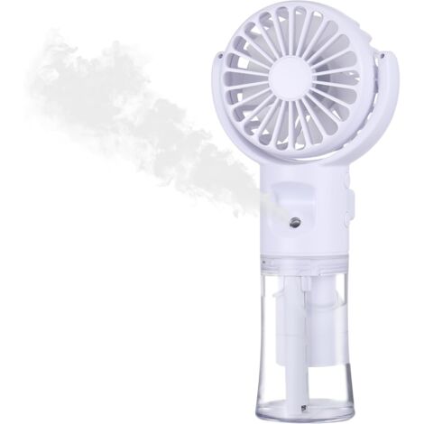 Ventilateur Brumisateur Portable USB Rechargeable - 4 Vitesses, Réservoir D'eau Transparent - Pour Maison, Bureau, Voyage