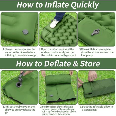 TREKOLOGY Tapis de Camping Auto-gonflant, Matelas de Camping Ultra