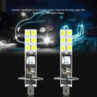 4 piezas LED H1 LED 12V 6000K Blanco 55W LED Faros antiniebla para coche Luces de conducción Bombilla LED para faros delanteros, ALEMANIA práctico