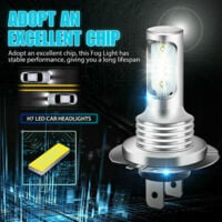 Ampoule HPC 80W LED H7 - Antibrouillard Blanche 