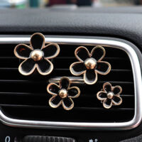 8 Clips Décoratifs Pour Grille D'Aération Voiture - Motif Fleur/Animal - Avec Parfum - Alliage