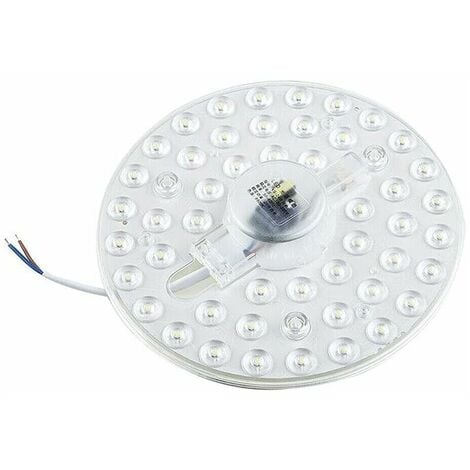 Module LED 230 V 24 W – Kit de conversion avec support magnétique – pour  plafonnier, applique murale – Blanc [Classe énergétique A+]