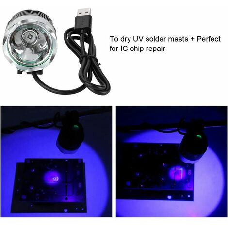 Mini lampe de polymérisation de colle UV à lumière ultraviolette LED USB  pour la réparation de téléphone portable/puce