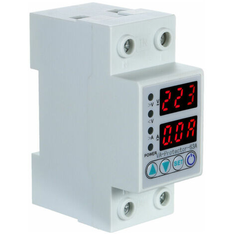 SVP-60 220V Protecteur De Tension Protection Contre La Surtension Et La Sous Tension Composants Electroniques Protecteur Automatique A Rearmement Relais Disjoncteur 40a 86401366
