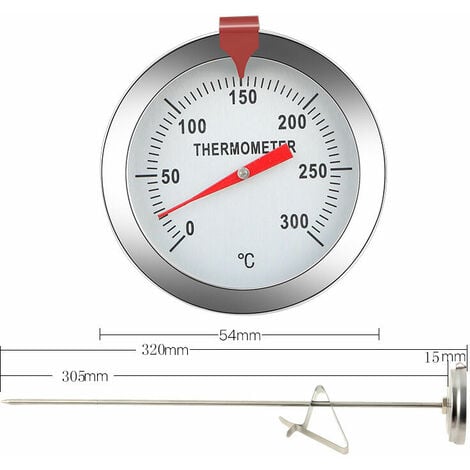 Thermomètre de Cuisine Sonde Longue 0/+300°C - Thermomètres de