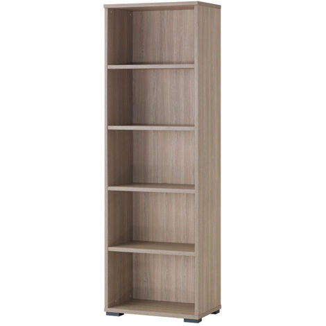 Bibliothèque contemporaine H 212 cm chêne clair Margaux (1/4)