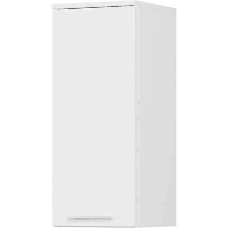 Meuble haut de salle de bain moderne blanc Yvana (1/5)