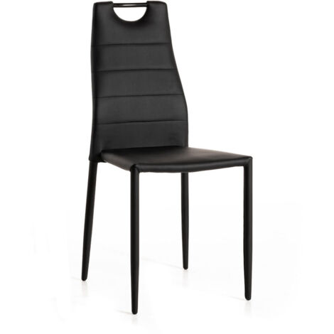 Chaise de salle à manger moderne en PU (lot de 4) Aramis (1/3)