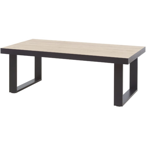 Table basse industrielle chêne/anthracite Alrik (1/4)