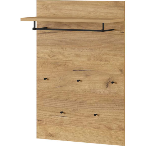 Vestiaire ouvert contemporain coloris chêne Jasmin (1/5)