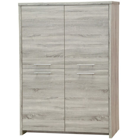Vaisselier/argentier contemporain coloris chêne gris Vigo