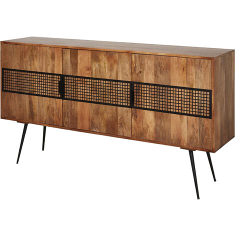 Buffet/bahut 172 cm style industriel en bois de manguier massif Mayorke (1/5)