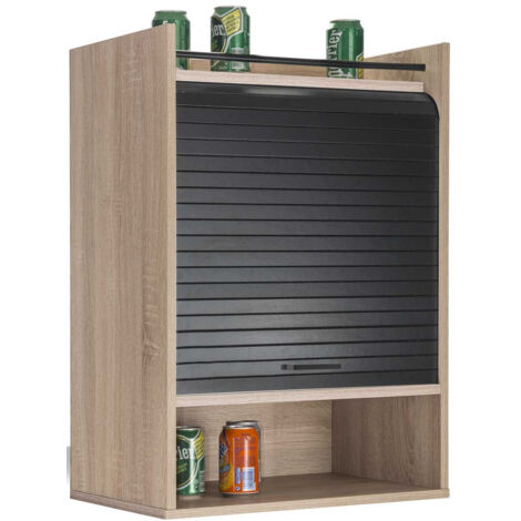 Meuble de rangement de cuisine à rideau contemporain Rudie (1/3)