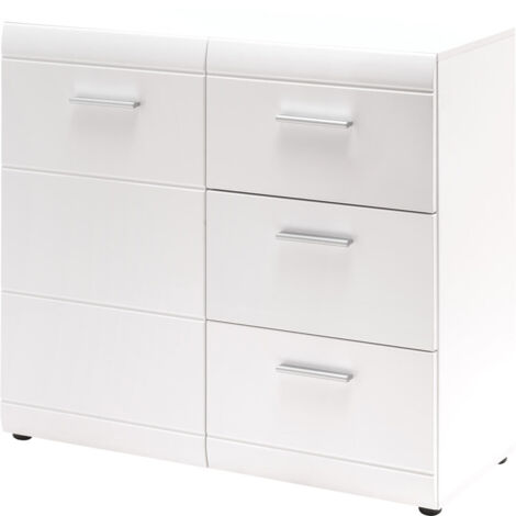 Meuble de rangement moderne blanc Suzana (1/5)