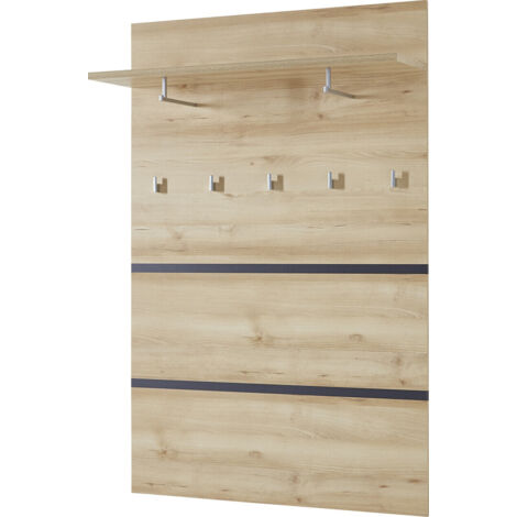 Vestiaire ouvert contemporain coloris hêtre Yanice (1/5)