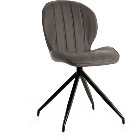 Chaise de salle à manger moderne en PU (lot de 2) Gladys (1/3)