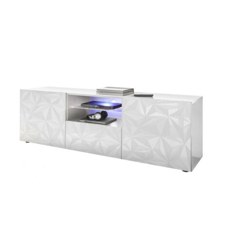 Meuble TV design 181 cm laqué Andreasse (1/5)