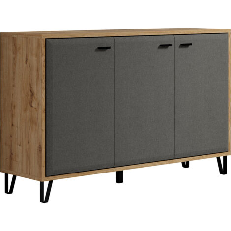Buffet/bahut contemporain chêne/gris Arcange (1/5)