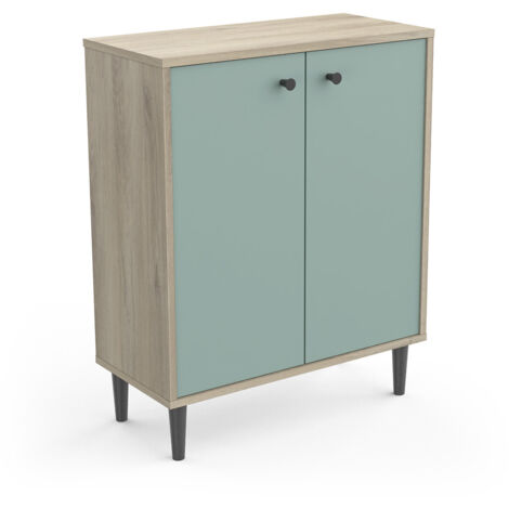 Meuble de rangement style scandinave 2 portes Cerise (1/5)