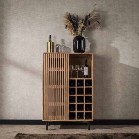 Meuble de rangement pour bouteilles style industriel Snow (1/5)