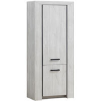 Colonne de rangement contemporaine chêne blanc Curtis