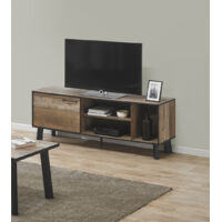 Meuble TV industriel coloris bois Hidalgo