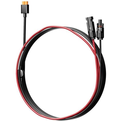 Ecoflow – Câble solaire MC4 vers XT60 2,5 m – Câble 14 AWG résistant aux intempéries – Compatible avec panneaux 60W à 400W