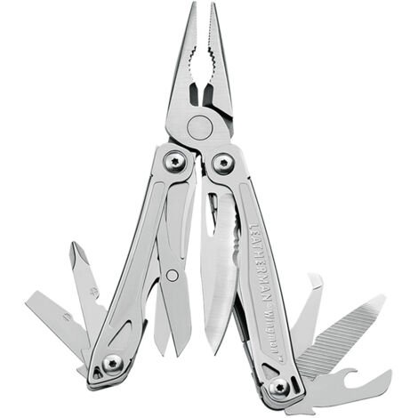 Pince multifonctions 14 outils en 1 – Acier inoxydable HC420 – Lame 6.6 cm – Étui nylon – Design ergonomique pour accès rapide – Leatherman