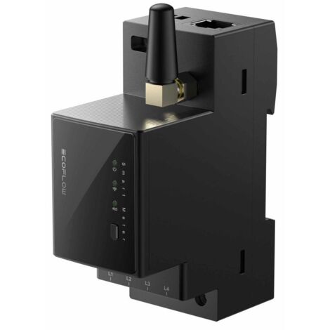 Ecoflow – Compteur intelligent pour énergie solaire – Surveillance en temps réel – Intégration système photovoltaïque – Design compact Rail DIN - EF6105