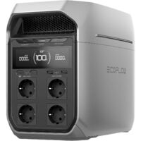 Ecoflow – Station d'énergie portable 1024Wh – 1800W – Recharge rapide 56 min – 4 ports USB – Étanche IP65 – Pour camping et urgences